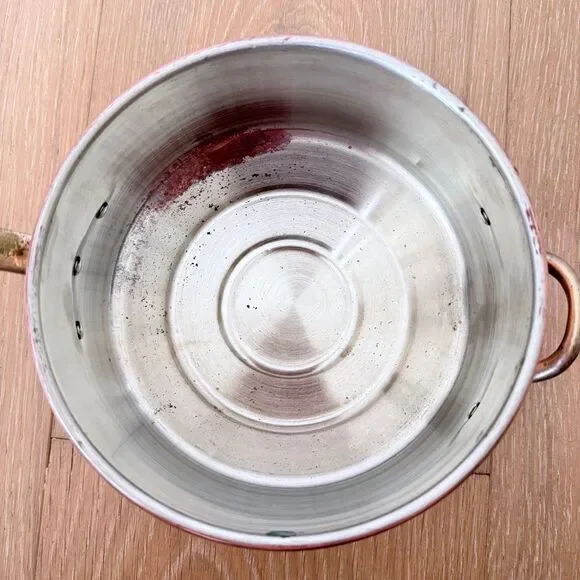 VTG Copper w/ Brass ODI Sauce Pan Korea - 5 1/4” X 3” - Picture 9 of 13